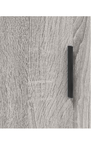 Credenza Grigio Sonoma 69,5x34x180 cm in Legno Multistrato