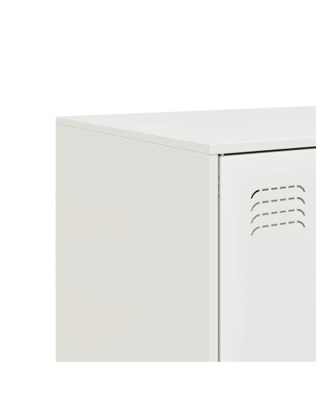 Credenza Bianca 67x39x95 cm in Acciaio