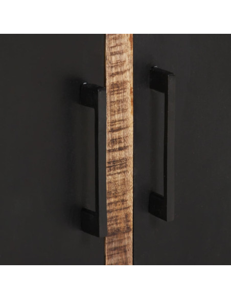 Credenza con 2 Cassetti 55x35x60 cm Legno Massello di Mango