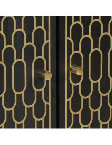 Credenza 60x33x110 cm in Legno Massello di Mango