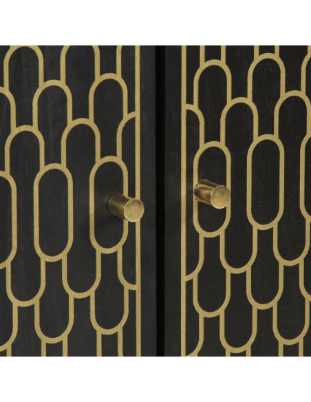 Credenza 60x33x110 cm in Legno Massello di Mango