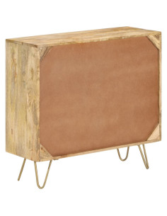 Credenza 80x30x75 cm in Legno Massello di Mango 2