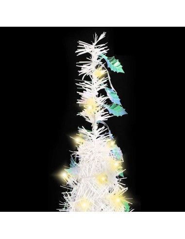 Albero di Natale Artificiale Pop-up con 200 LED Bianco 210 cm