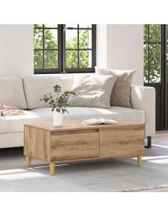 Tavolino da salotto Rovere artigianale 90 x 50 x 35 cm