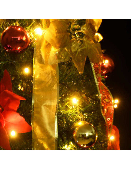 Albero di Natale Artificiale Pop-up con 50 LED Verde 120 cm