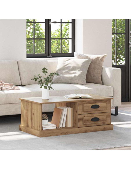 Tavolino da salotto Rovere artigianale 90 x 50 x 35 cm