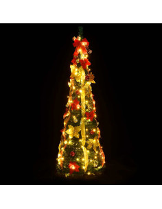 Albero di Natale Artificiale Pop-up con 150 LED Verde 180 cm 2