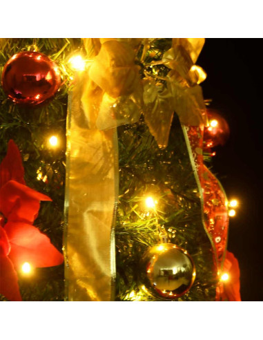 Albero di Natale Artificiale Pop-up con 150 LED Verde 180 cm