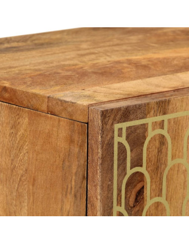 Credenza 40x33x110 cm in Legno Massello di Mango