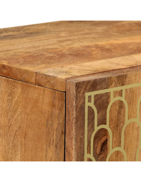 Credenza 40x33x110 cm in Legno Massello di Mango
