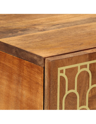 Credenza 60x33x110 cm in Legno Massello di Mango