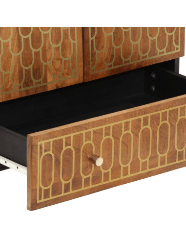 Credenza 60x33x110 cm in Legno Massello di Mango