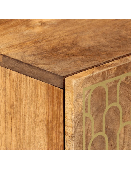 Credenza 40x33x75 cm in Legno Massello di Mango