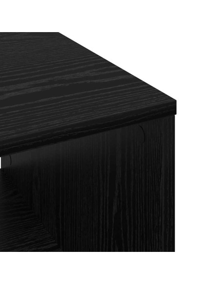 Tavolino da salotto Rovere nero 60 x 50 x 40 cm