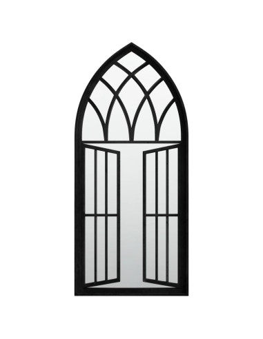 Specchio Nero 100x45 cm in Ferro per Uso Interno