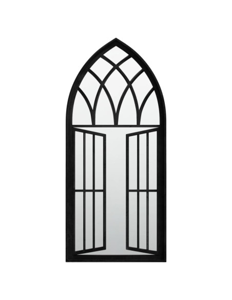 Specchio Nero 100x45 cm in Ferro per Uso Interno