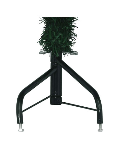 Albero di Natale Artificiale ad Angolo con Supporto Verde 210 cm PVC