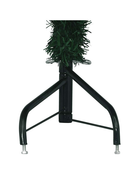 Albero di Natale Artificiale ad Angolo con Supporto Verde 210 cm PVC