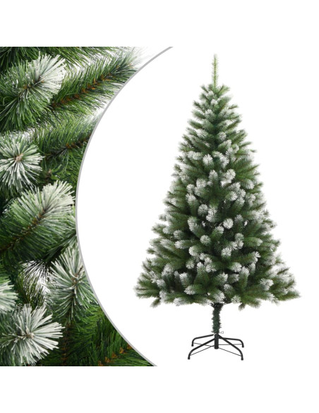 Albero Natale Artificiale Incernierato con Neve Fioccata 150 cm