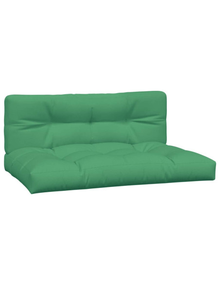 Cuscini per Pallet 2 pz Verdi in Tessuto