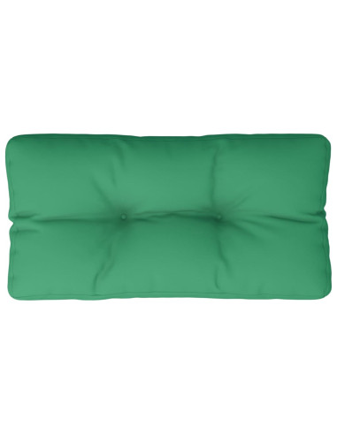 Cuscino per Pallet Verde 80x40x12 cm in Tessuto
