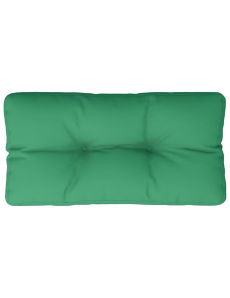 Cuscino per Pallet Verde 80x40x12 cm in Tessuto