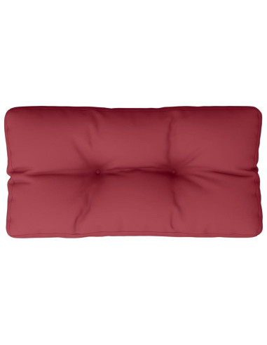 Cuscino per Pallet Rosso Vino 80x40x12 cm in Tessuto