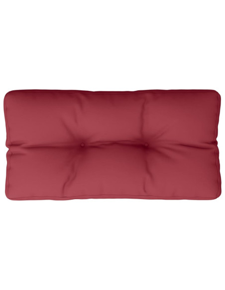Cuscino per Pallet Rosso Vino 80x40x12 cm in Tessuto