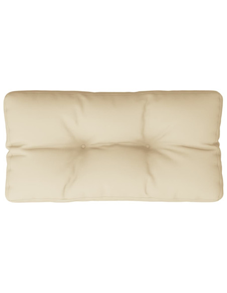 Cuscino per Pallet Beige 80x40x12 cm in Tessuto