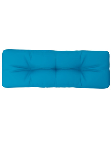 Cuscino per Pallet Blu Chiaro 120x40x12 cm in Tessuto