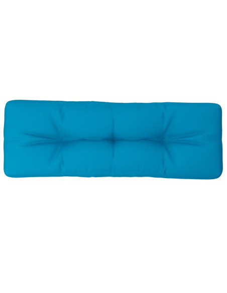 Cuscino per Pallet Blu Chiaro 120x40x12 cm in Tessuto