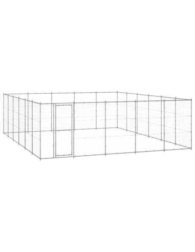 Gabbia per Cani da Esterno in Acciaio Zincato 36,3 m²