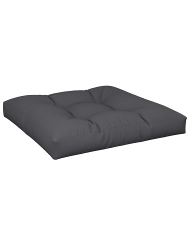 Cuscino per Pallet Nero 80x80x12 cm in Tessuto