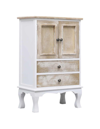 Cassettiera Bianca 50x30x80 cm in Legno