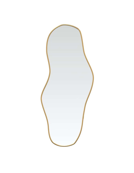 Specchio da Parete Dorato 100x45 cm