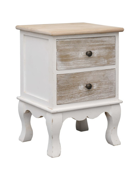 Comodino 35x30x50 cm in Legno di Paulownia