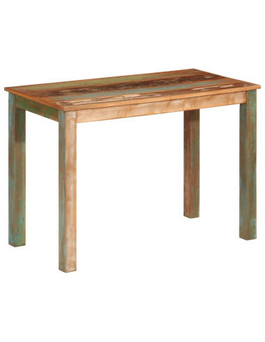Tavolo da Pranzo 110x55x76 cm in Legno Massello di Recupero
