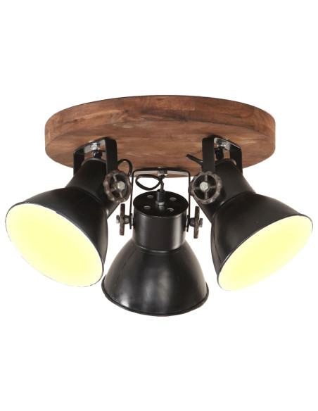 Lampada a Sospensione Industriale 25 W Nero 42x27 cm E27