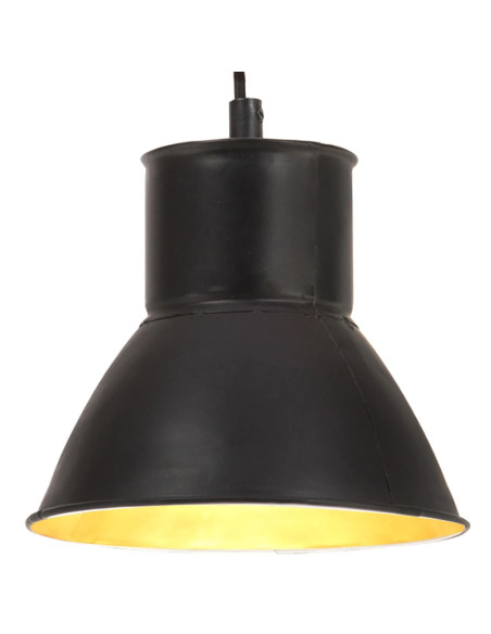 Lampada a Sospensione 25 W Nera Rotonda 17 cm E27