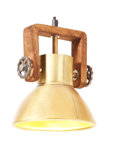 Lampada a Sospensione Industriale 25 W Ottone Rotonda 19 cm E27