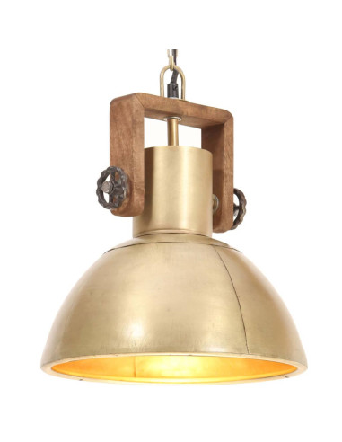 Lampada a Sospensione Industriale 25 W Ottone Rotonda 30 cm E27