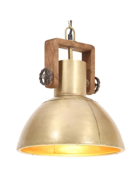Lampada a Sospensione Industriale 25 W Ottone Rotonda 30 cm E27