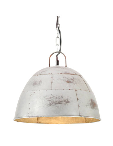 Lampada a Sospensione Vintage 25 W Argento Rotonda 31 cm E27