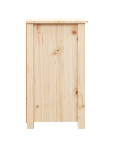 Comodino 40x35x61,5 cm in Legno Massello di Pino
