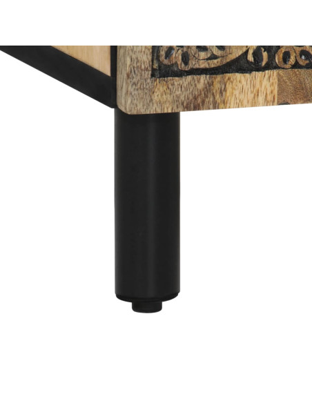 Credenza 60x33x75 cm in Legno Massello di Mango