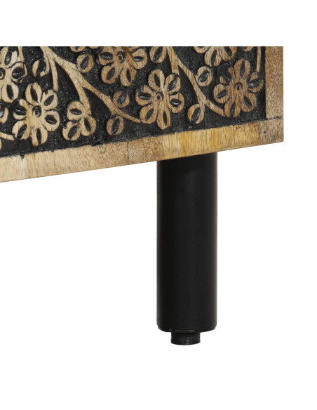 Credenza 60x33x75 cm in Legno Massello di Mango