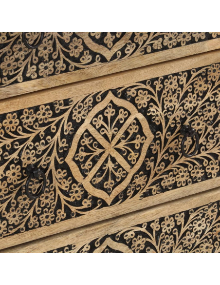 Credenza 60x33x75 cm in Legno Massello di Mango