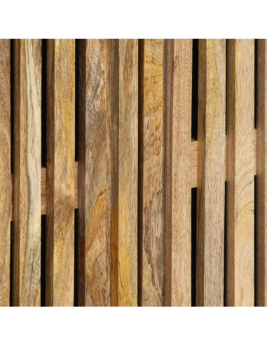 Credenze 3 pz 60x34x75 cm in Legno Massello di Mango Grezzo