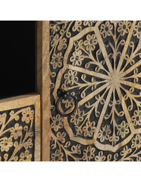 Mobile Porta TV 105x33x46cm in Legno Massello di Mango