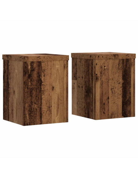 Supporti per Piante 2 pz Legno 15x15x20 cm Legno Multistrato